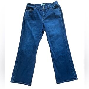 Lane Bryant Medium Blue Denim Jeans with Contrast Stitching